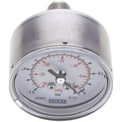 Wika MW -150 ES ES-Manometer waagerecht, 50mm, -1 bis 0 bar, G 1/4"