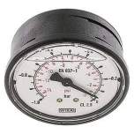 Wika MW -163 GLY Glycerin-Manometer waagerecht (KU/Ms), 63mm, -1 bis 0 bar