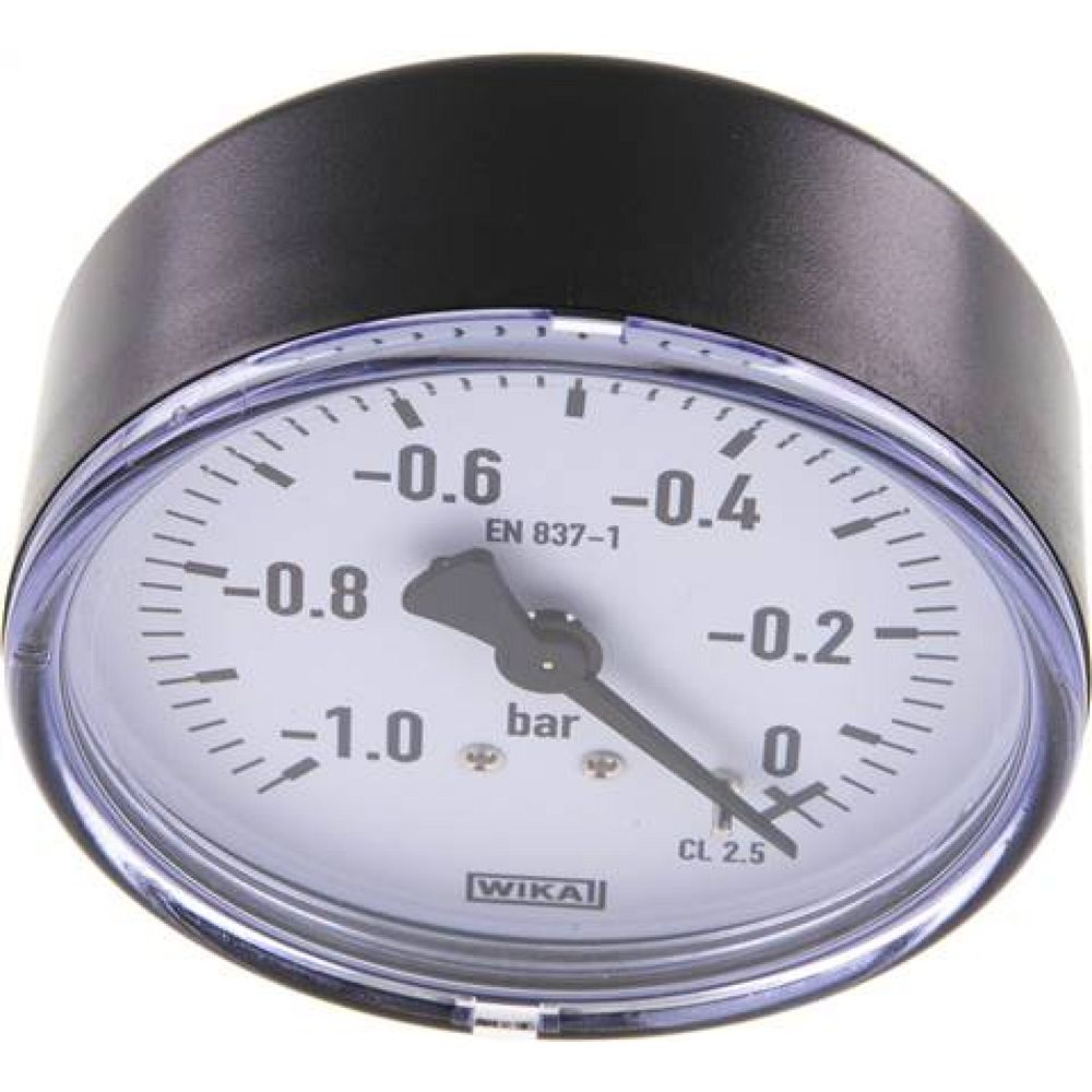 Wika MW -180 * Manometer waagerecht, 80mm, -1 bis 0 bar