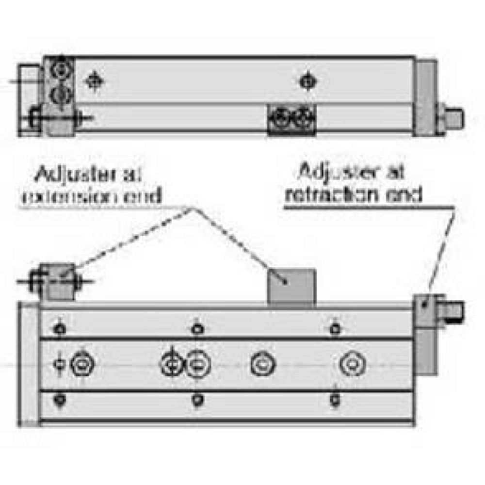SMC MXQ-AT25-X12. MXQ, Zubehör, Hubbegrenzungseinheit
