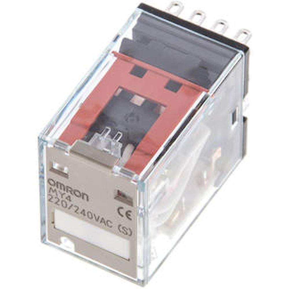 Omron MY4230VAC. Omron relay, 230 V AC, 4 changeover contact, Standard