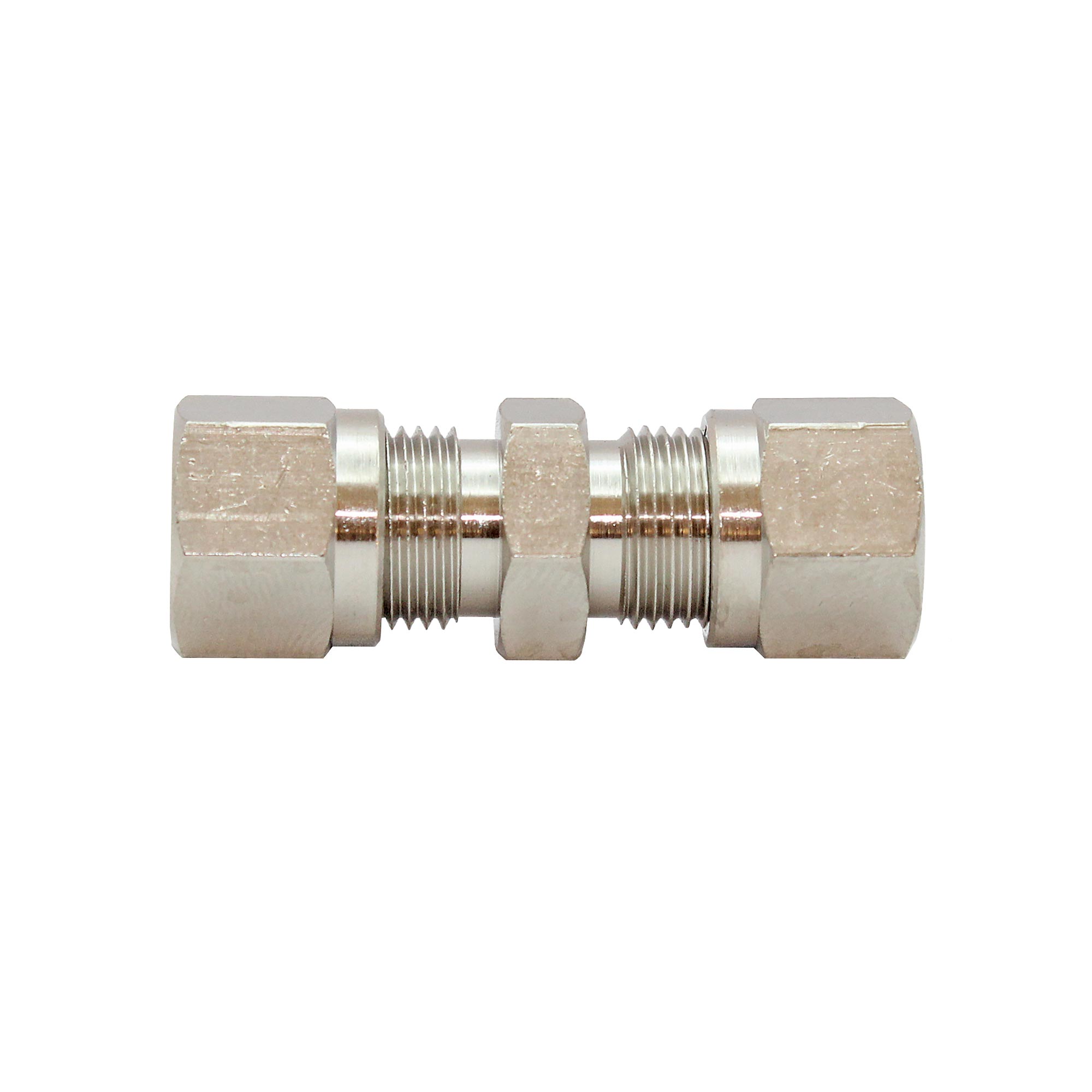 Straight fitting, Pipe exterior Ø 12 mm, nickel-plated brass - Riegler 111993
