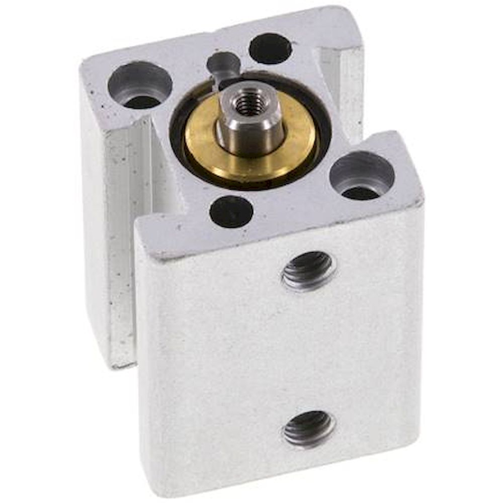 Kurzhubzylinder, doppeltwirkend, Kolben 12mm, Hub 15mm