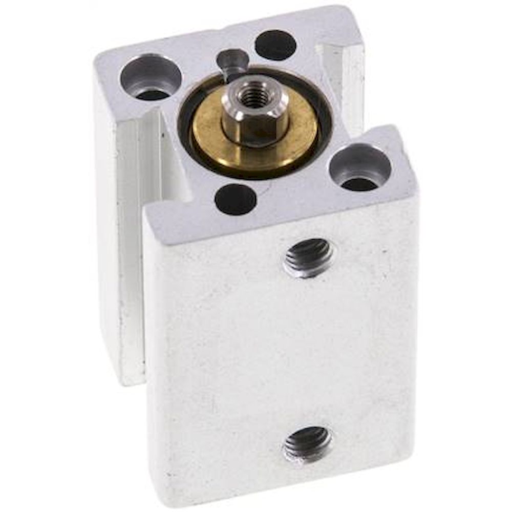 Kurzhubzylinder, doppeltwirkend, Kolben 12mm, Hub 20mm