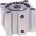 ND 100/50. Short-stroke cylinders, double acting, piston 100 mm, stroke 50 mm