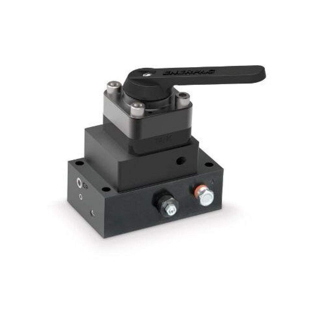 Enerpac VM33VAC, Wegeventile für die Pumpenmontage, Handbetätigt, 3/3-Wegeventil, Venturi Rückfahrhilfe