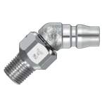 Nitto Kohki Rotary Plug. Schnellkupplung RL-30PM, Steel, NBR