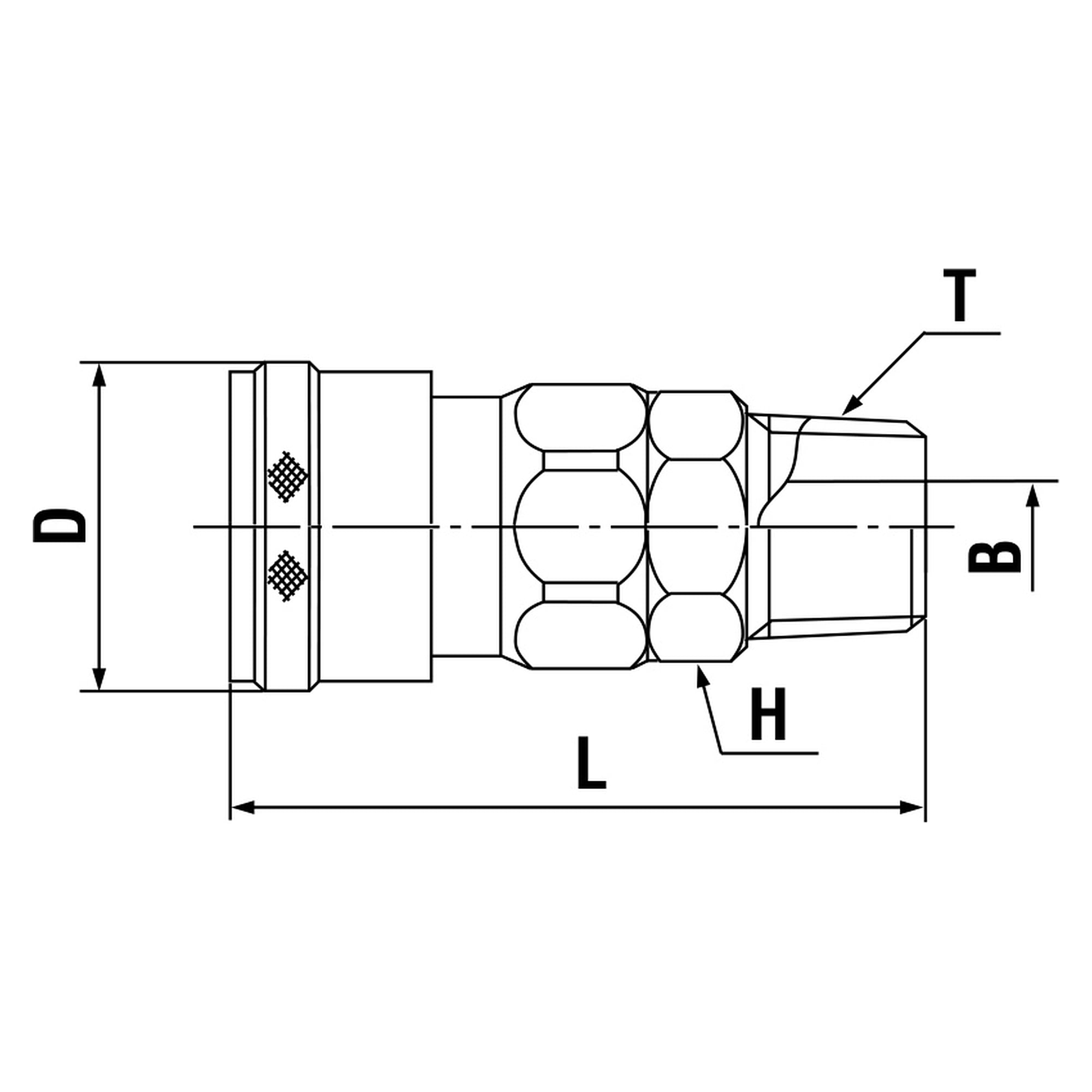 Plastic Cupla BC Type BC-03SH Maßblatt