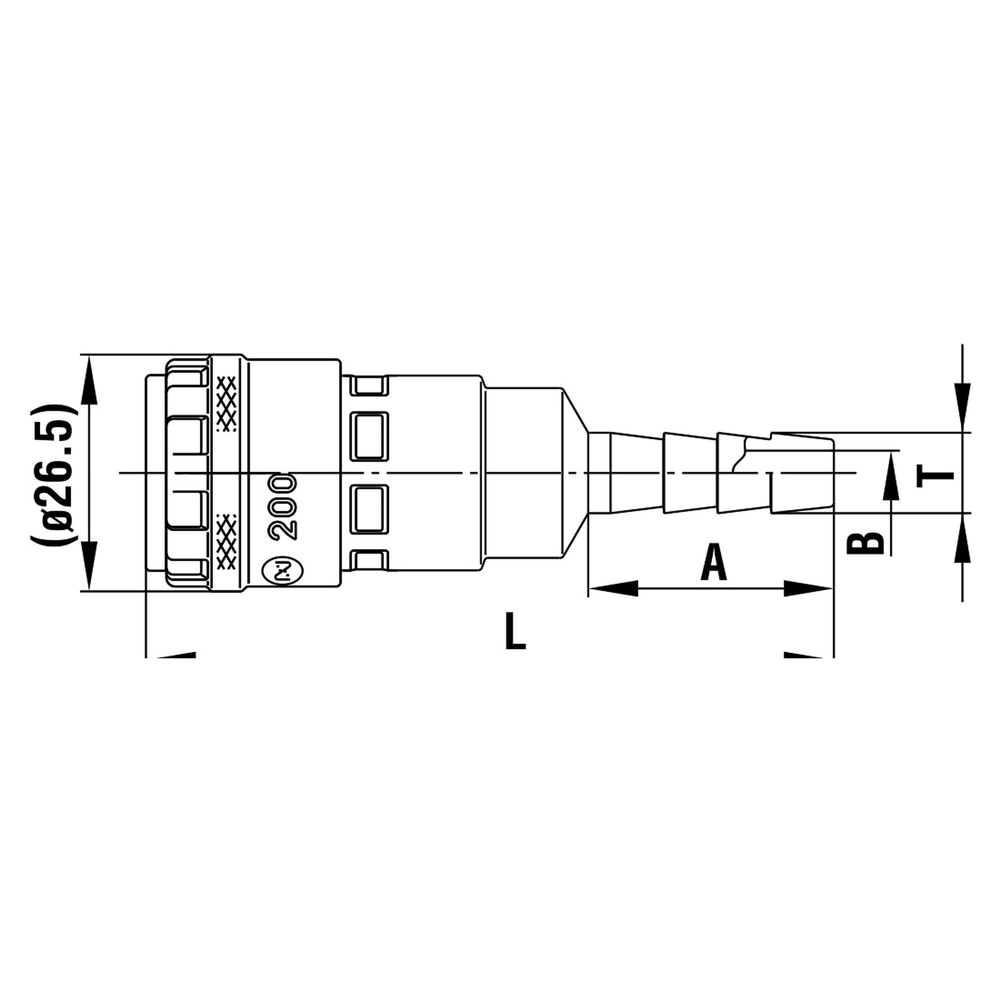 Lock Cupla 200 L200-40SH Maßblatt