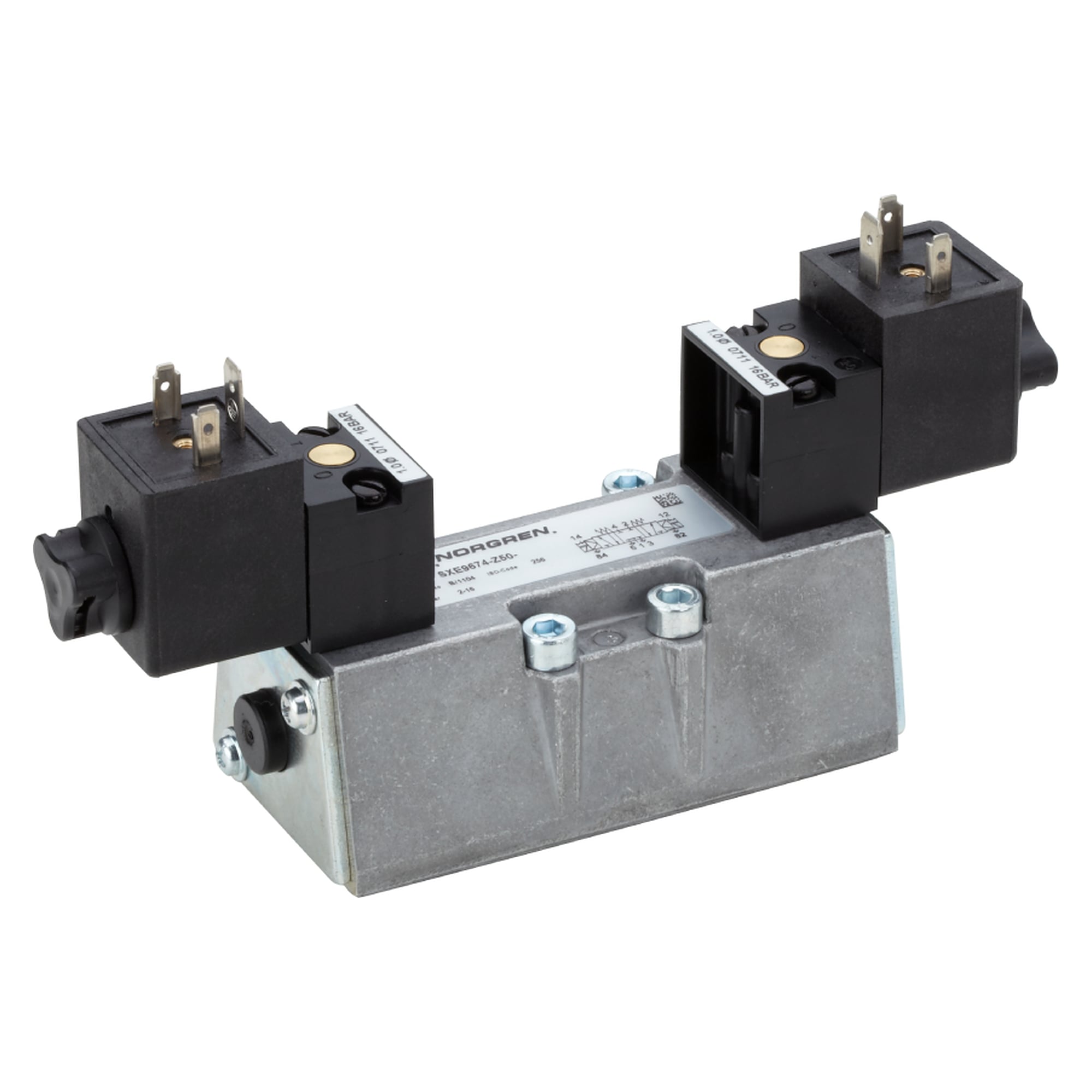 5/3-Wegeventil Iso2 110VAC 8VA - Norgren SXE9674-Z50-80-88N