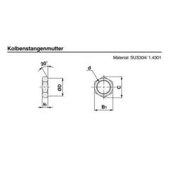 SMC NT-03. CHN/CHM, Accessory, Rod End Nut