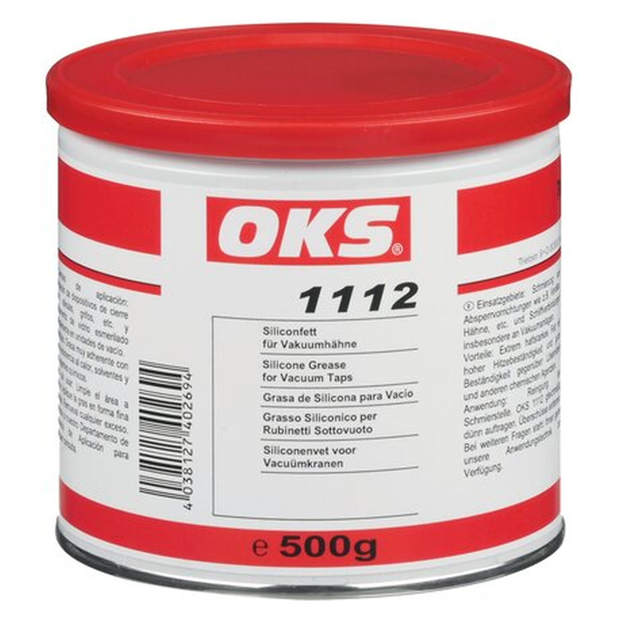 OKS 1112 - Silikonfett for Vakuum-Hähne, 500 g can, adhesive and sealant for repairs