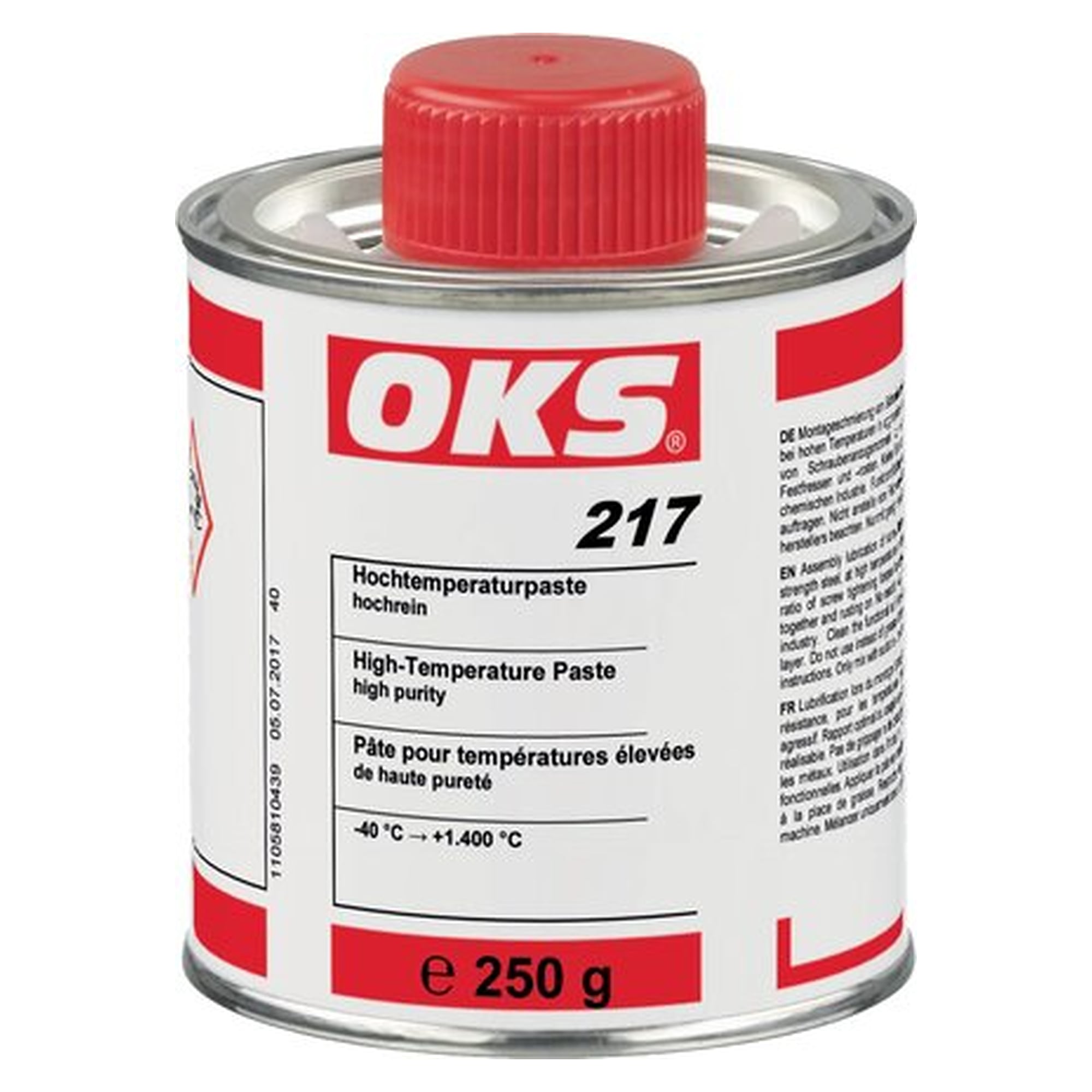 OKS 217 - Hochtemperaturpaste, 250 g Pinseldose, Schmierstoff für Wartung und Instandhaltung