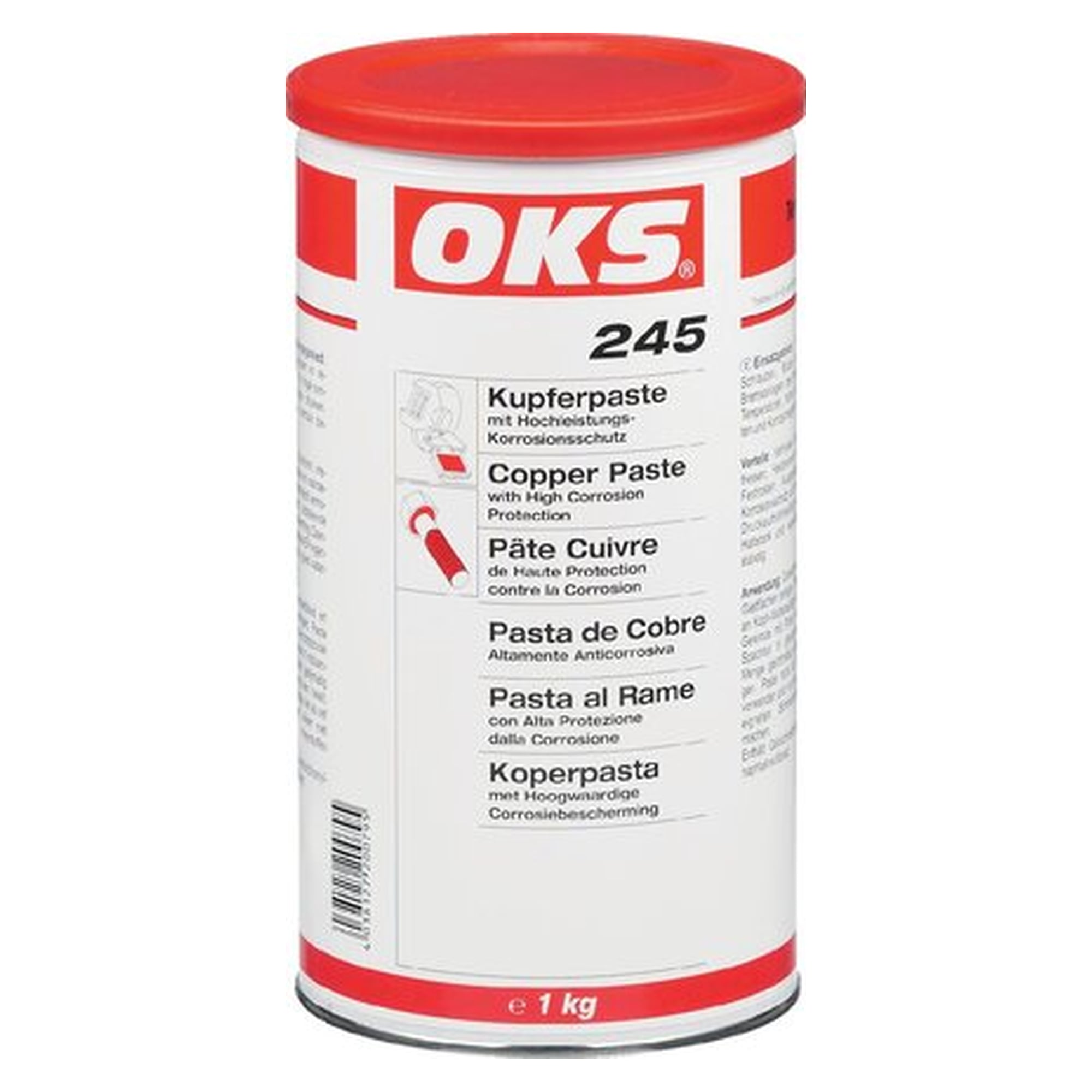 OKS 245 - Kupferpaste, 1 kg can, lubricant for servicing and maintenance