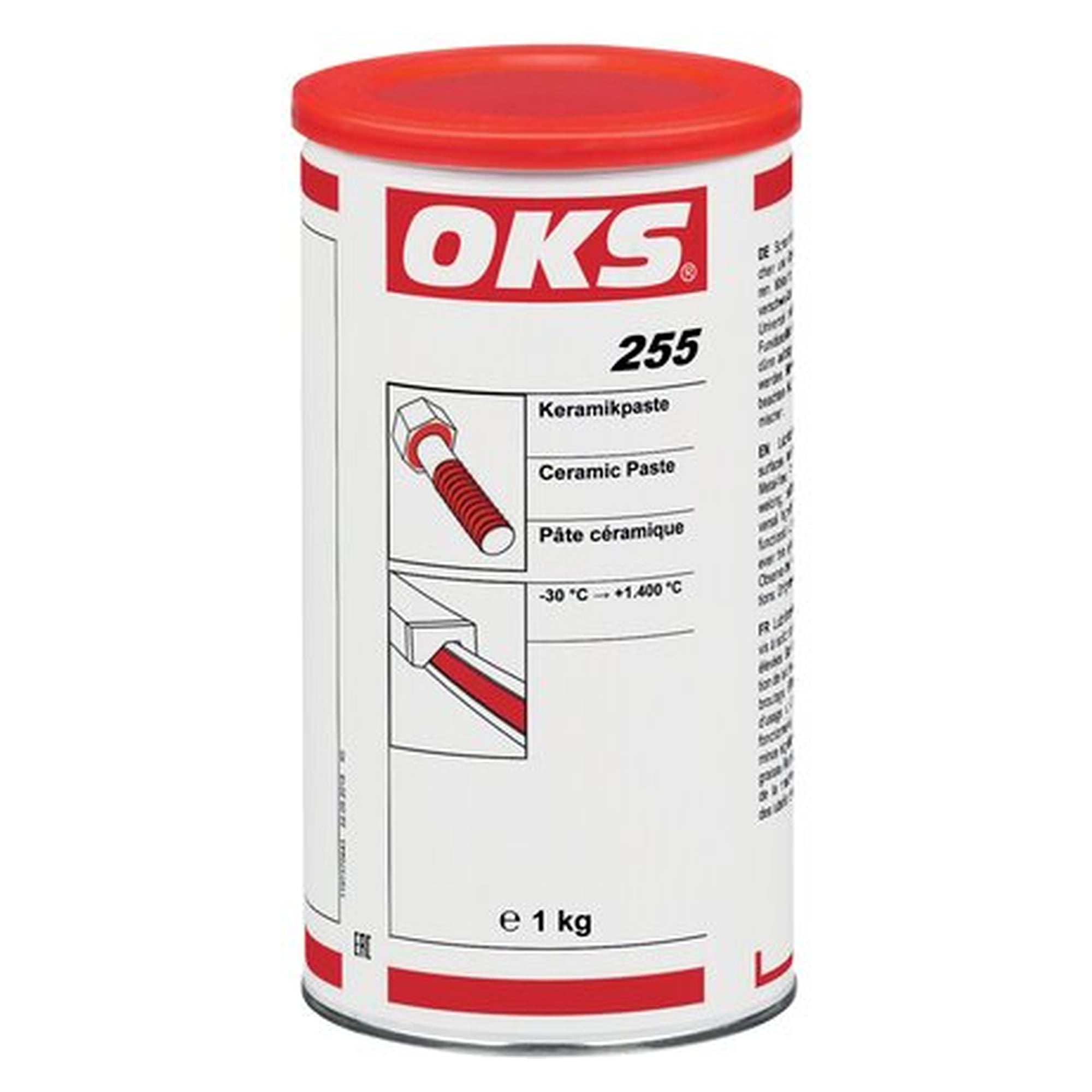 OKS 255, Keramikpaste - 1 kg can, Universell einsetzbare Keramikpaste for die Schmierung and