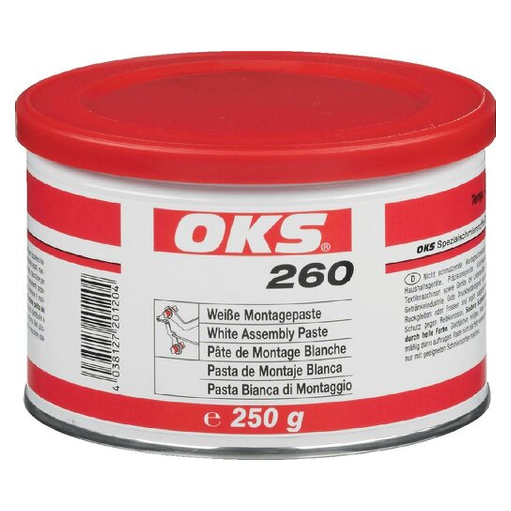 OKS 260 - Weiße Montagepaste, 250 g Dose, Schmierstoff, für Industrie und Instandhaltung