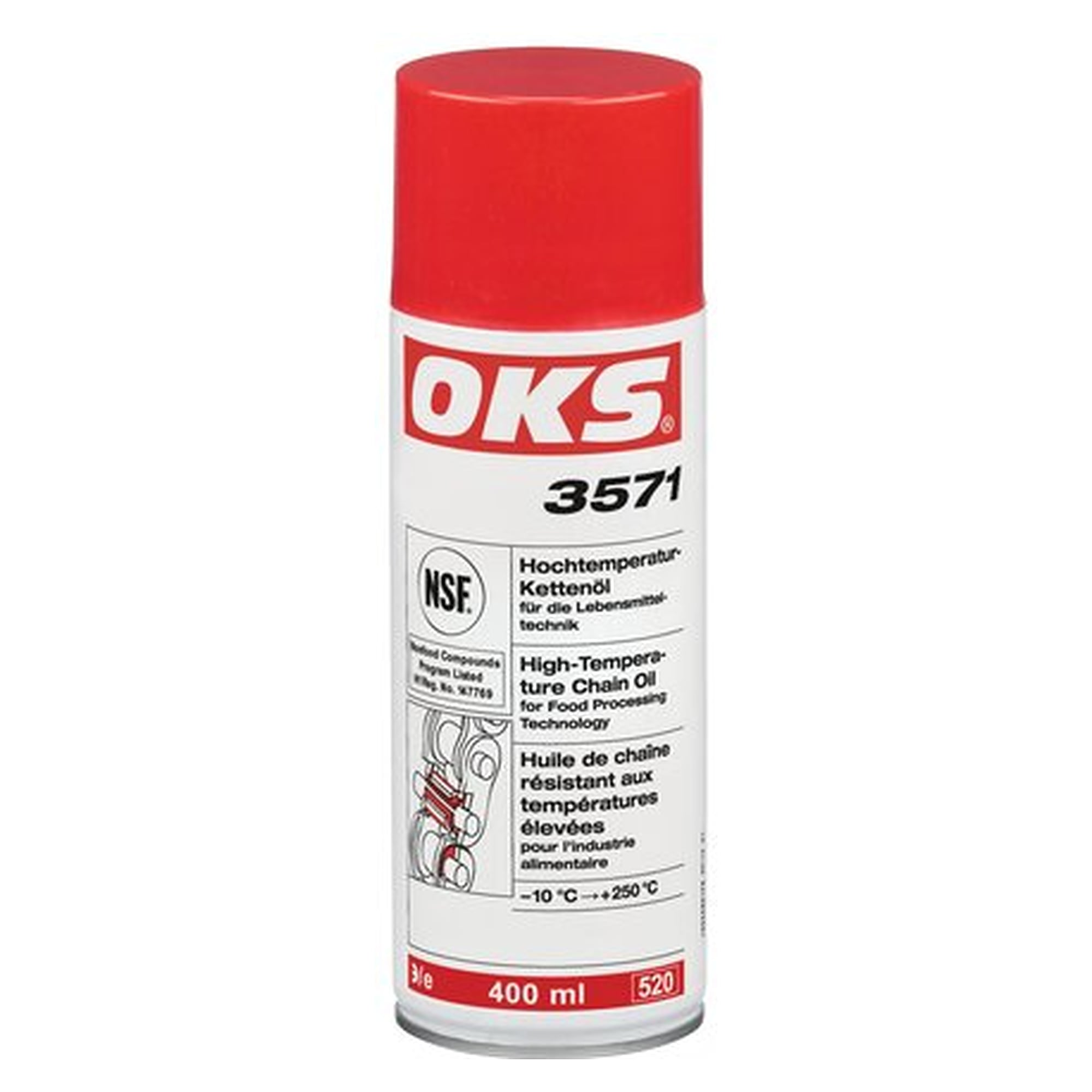 OKS 3570/3571 - Hochtemperatur-Kettenöl, 400 ml Spraydose, Wartung und Instandhaltung von Maschinen