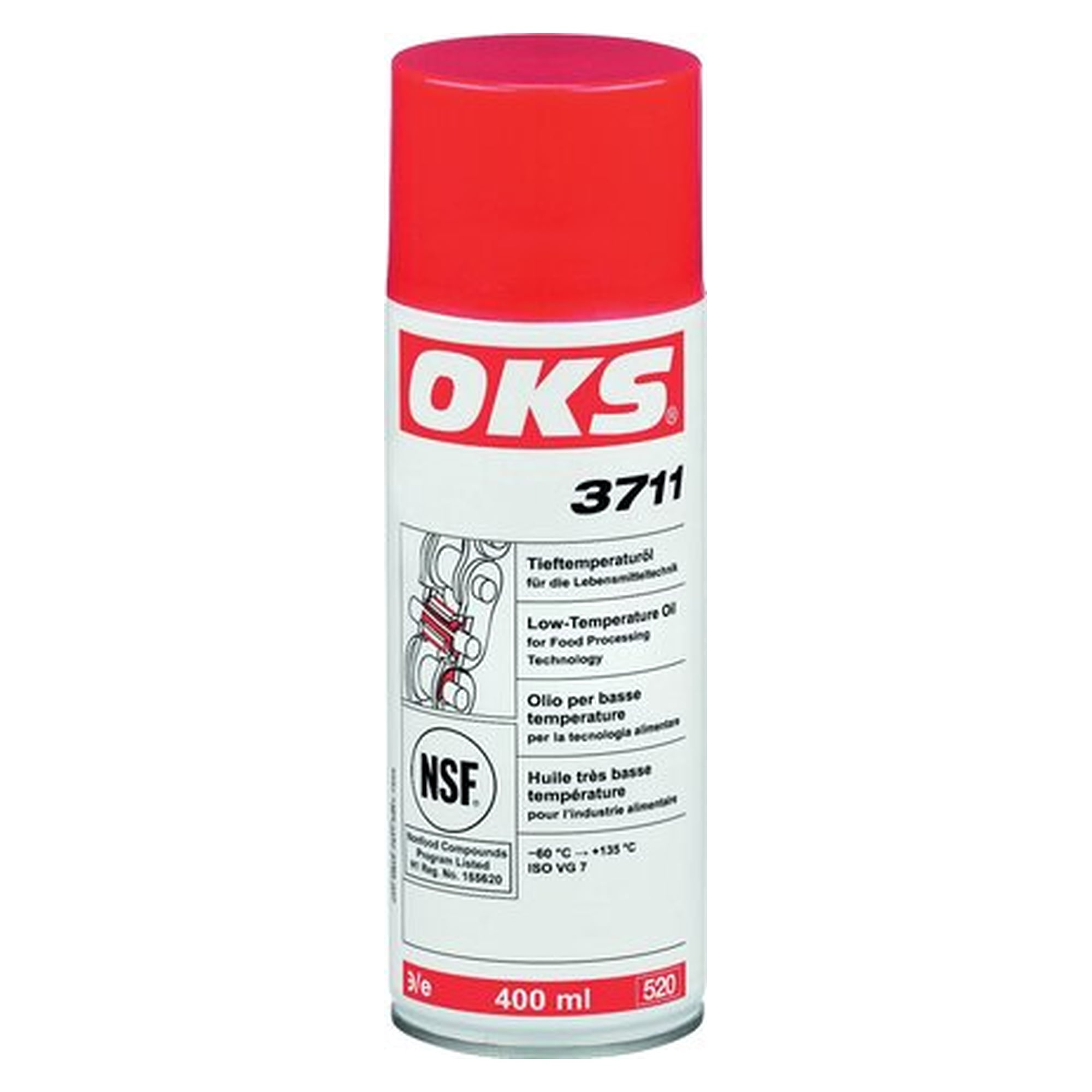 OKS 3711, Tieftemperaturöl für die Lebensmitteltechnik - 400 ml Spraydose