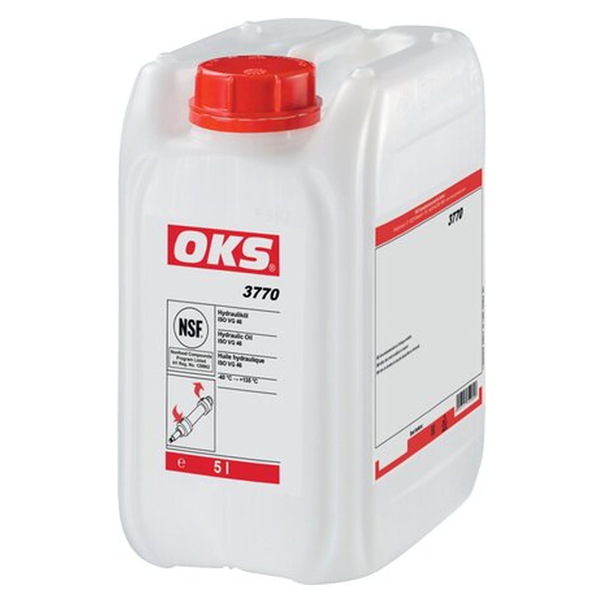 OKS 3770, Hydrauliköl für die Lebensmitteltechnik - 5 l Kanister (DIN 51)