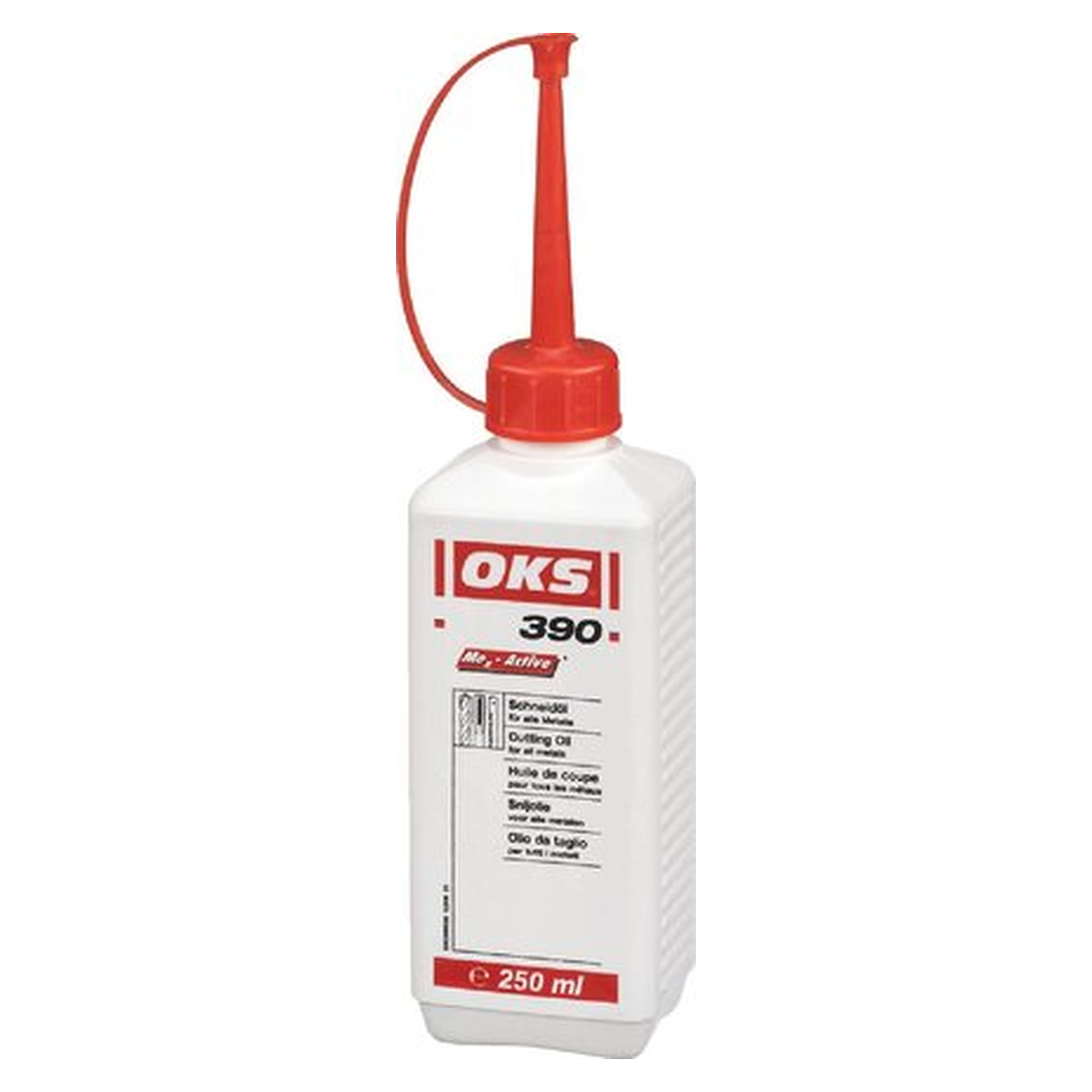 OKS 390/391 - cutting oil for all metals, 250 ml bottle, lubricant for servicing and maintenance