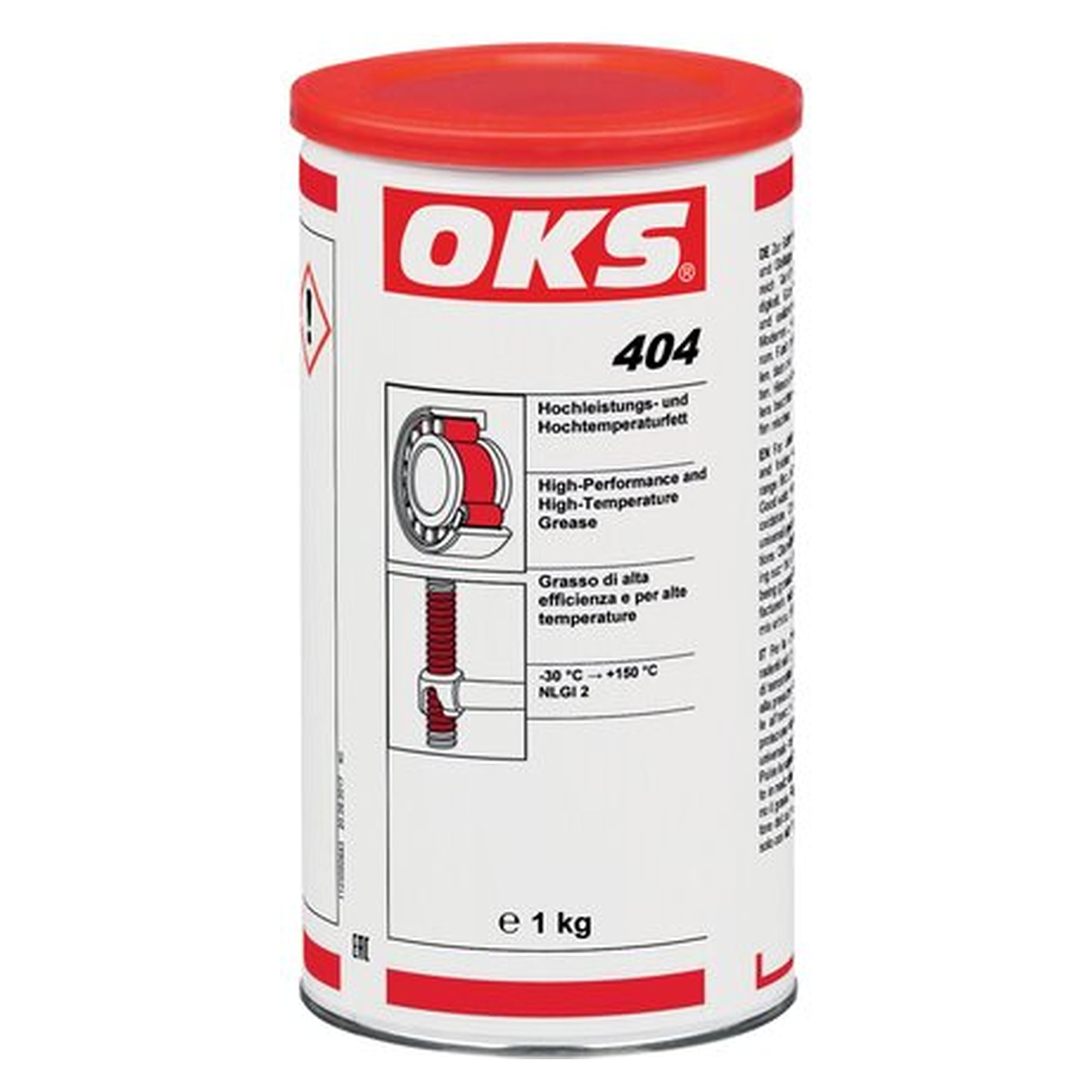OKS 404 - Hochleistungs-Hochtemperaturfett, 1 kg Dose, Schmierstoff für Wartung und Instandhaltung