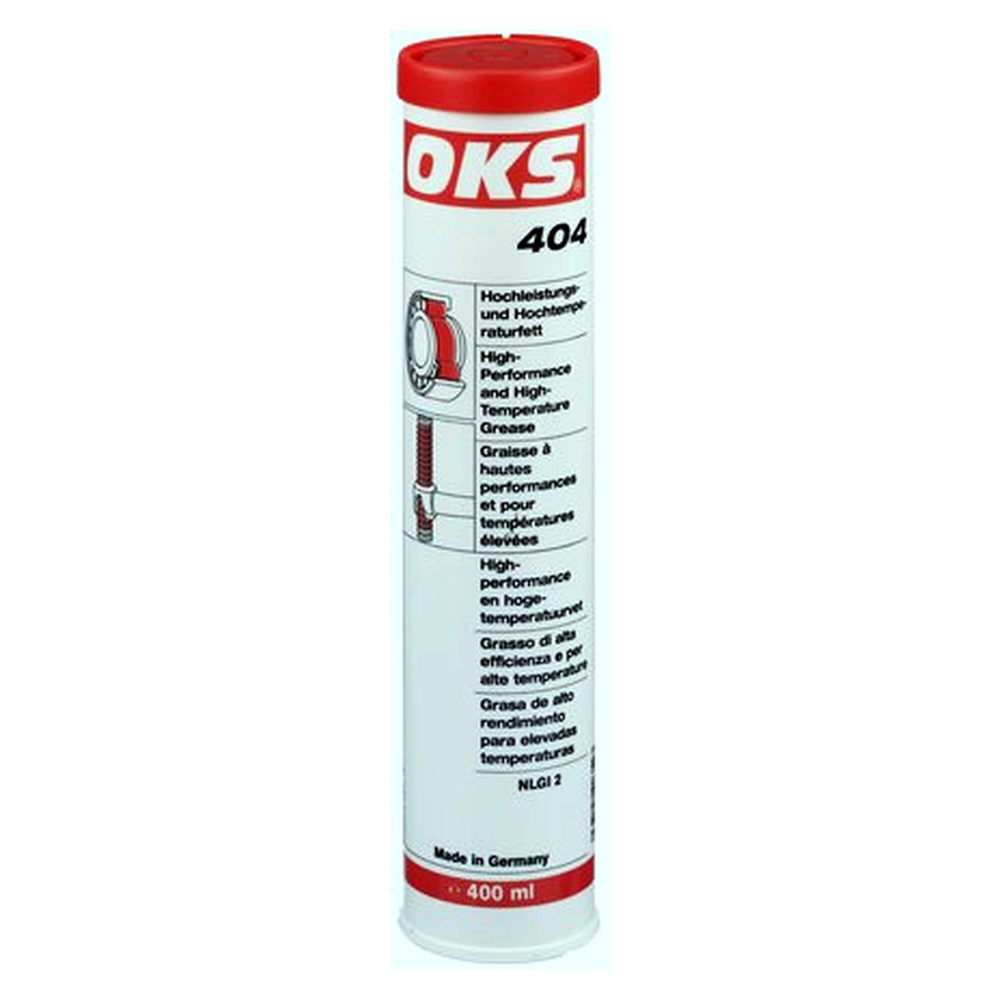 OKS 404 - high-performance high-temperature grease, 400 ml cartridge