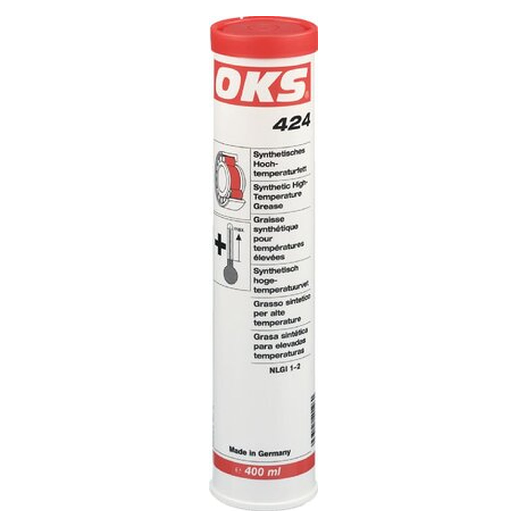 OKS 424 - Synth. high-temperature grease, 400 ml cartridge, lubricant for servicing and maintenance
