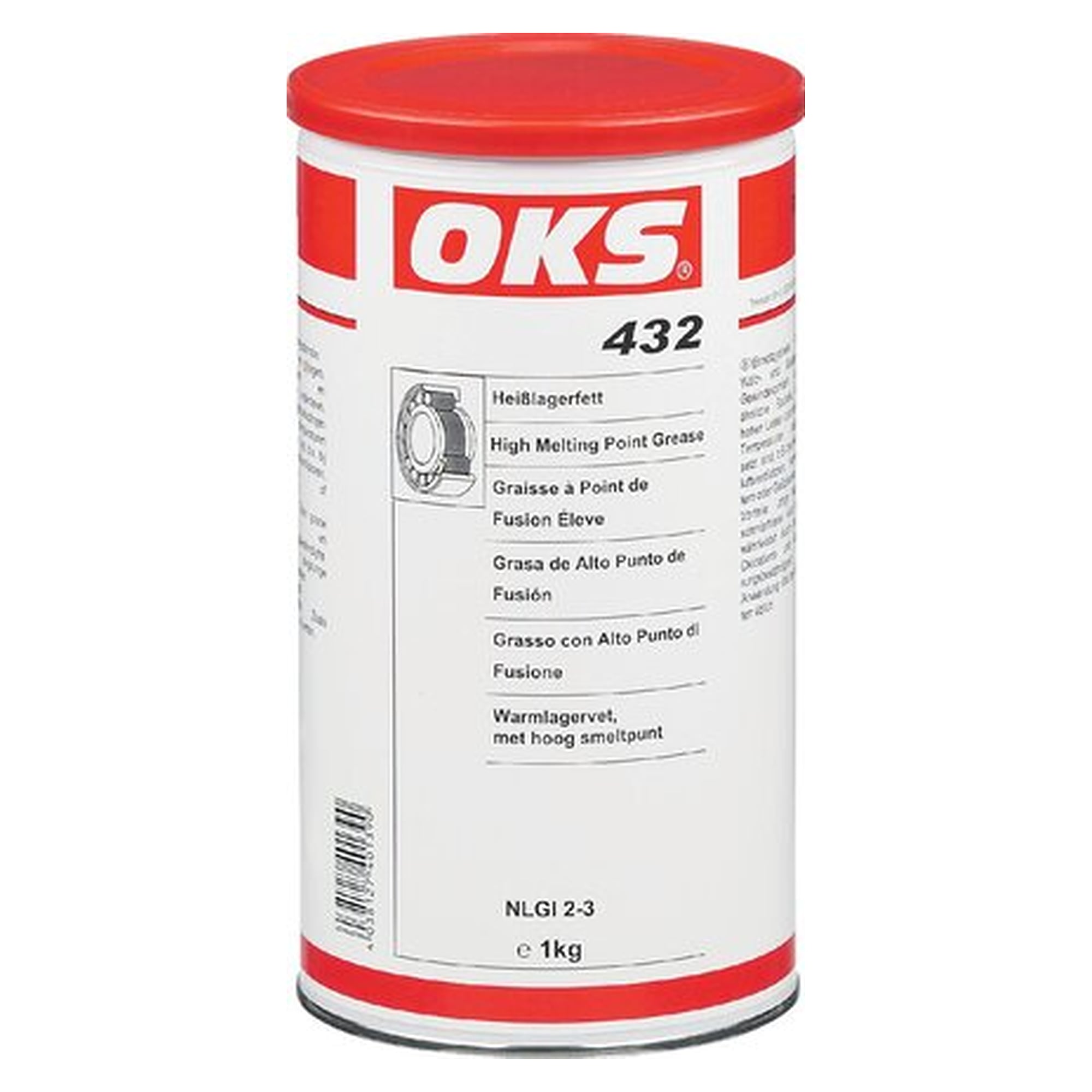 OKS 432 - Heißlagerfett, 1 kg Dose, Schmierstoff für Wartung und Instandhaltung
