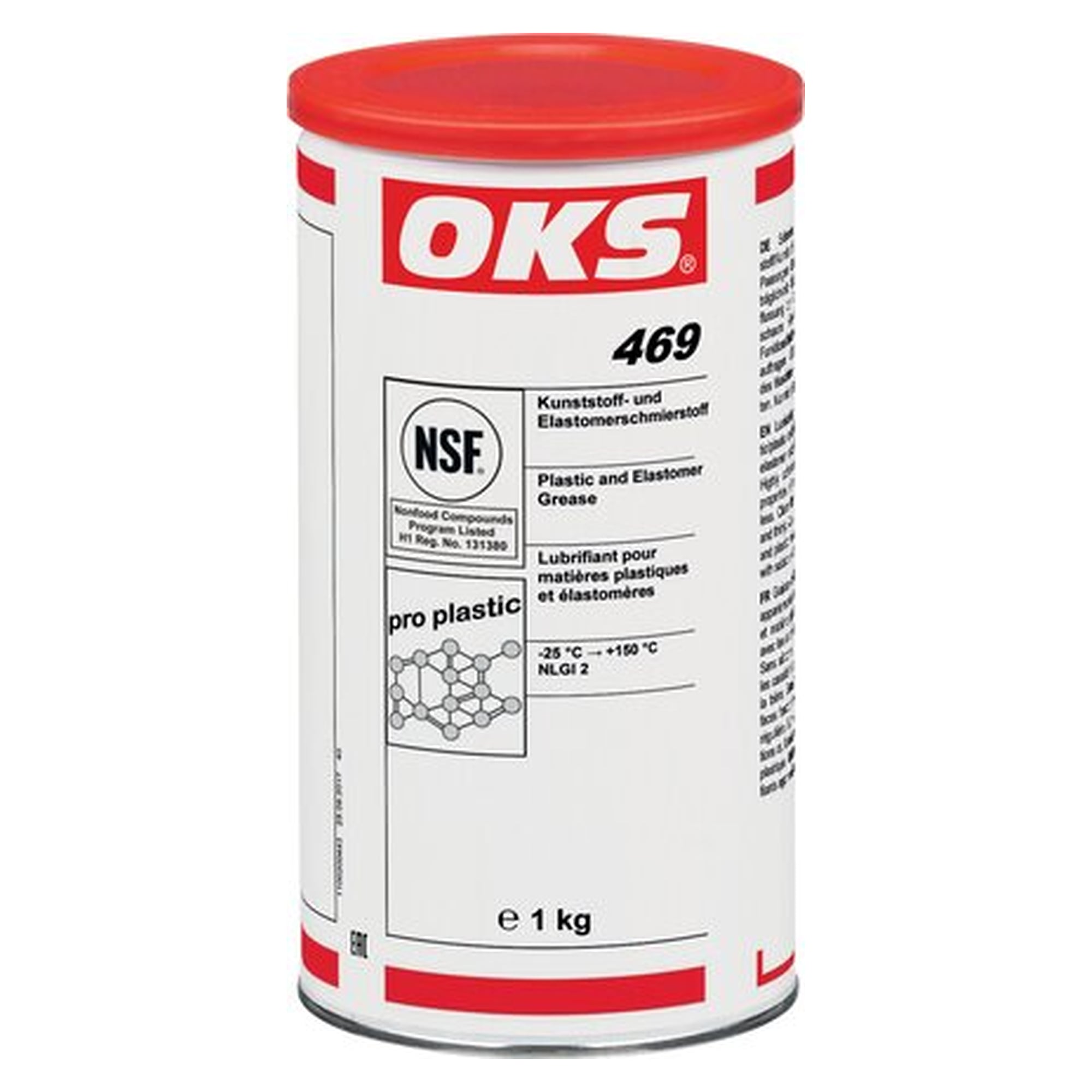 OKS 469 - Kunststoff- & elastomer grease, 1 kg can, lubricant for servicing and maintenance