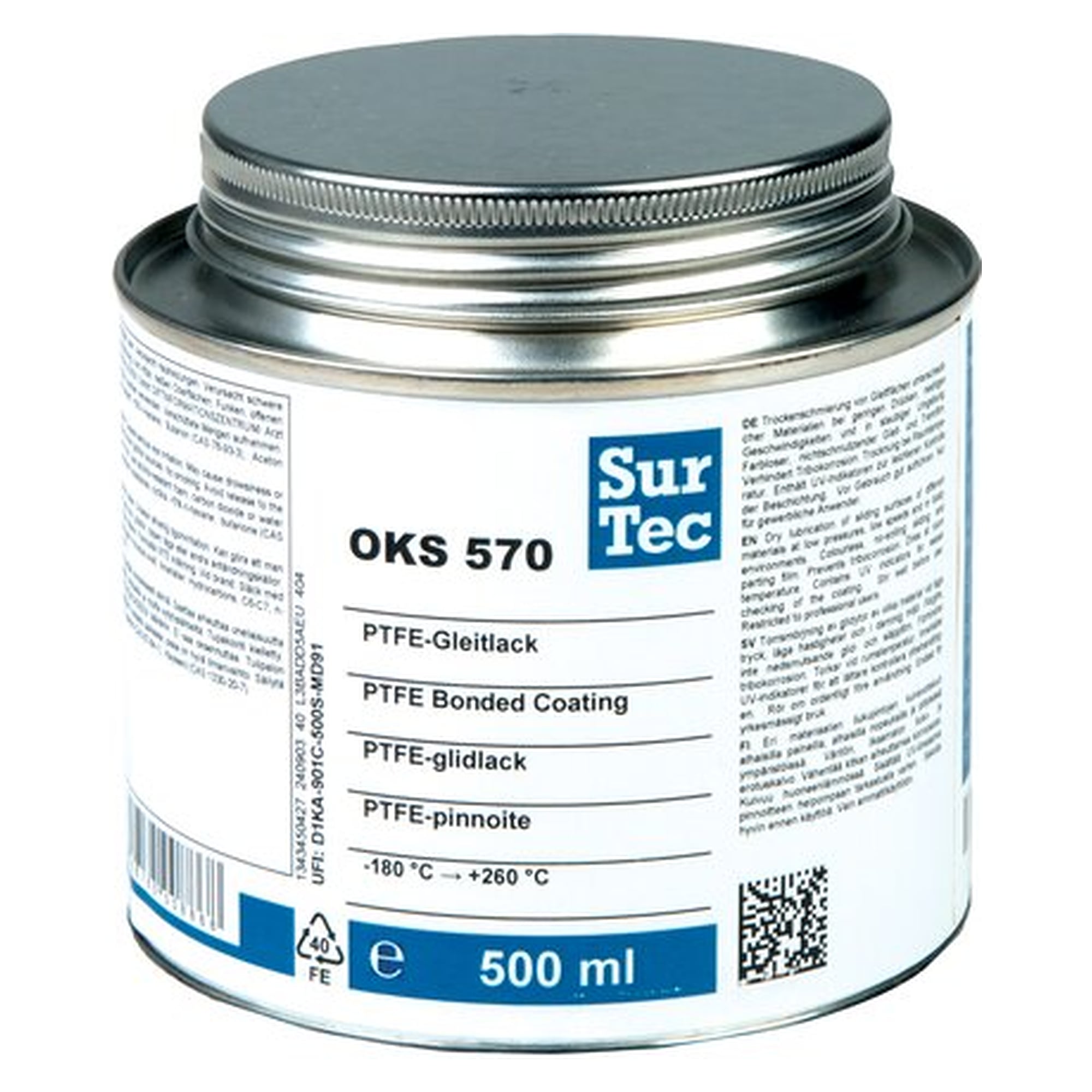 OKS 570/571 - PTFE-Gleitlack, 500 ml Dose, Schmierstoff für Wartung und Instandhaltung