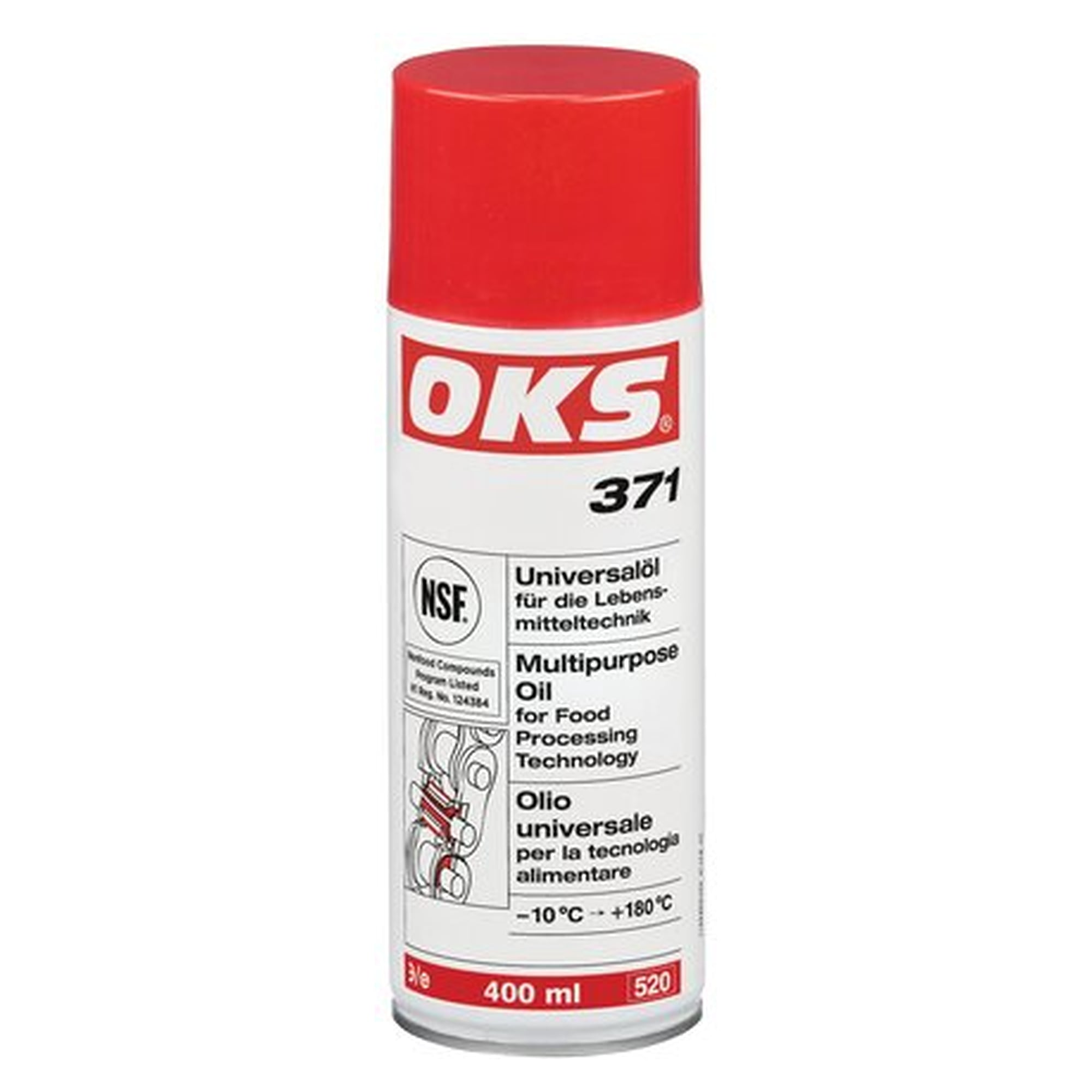OKS 370/371 - Universalöl (NSF H1), 400 ml Spraydose, Schmierstoff für Wartung und Instandhaltung