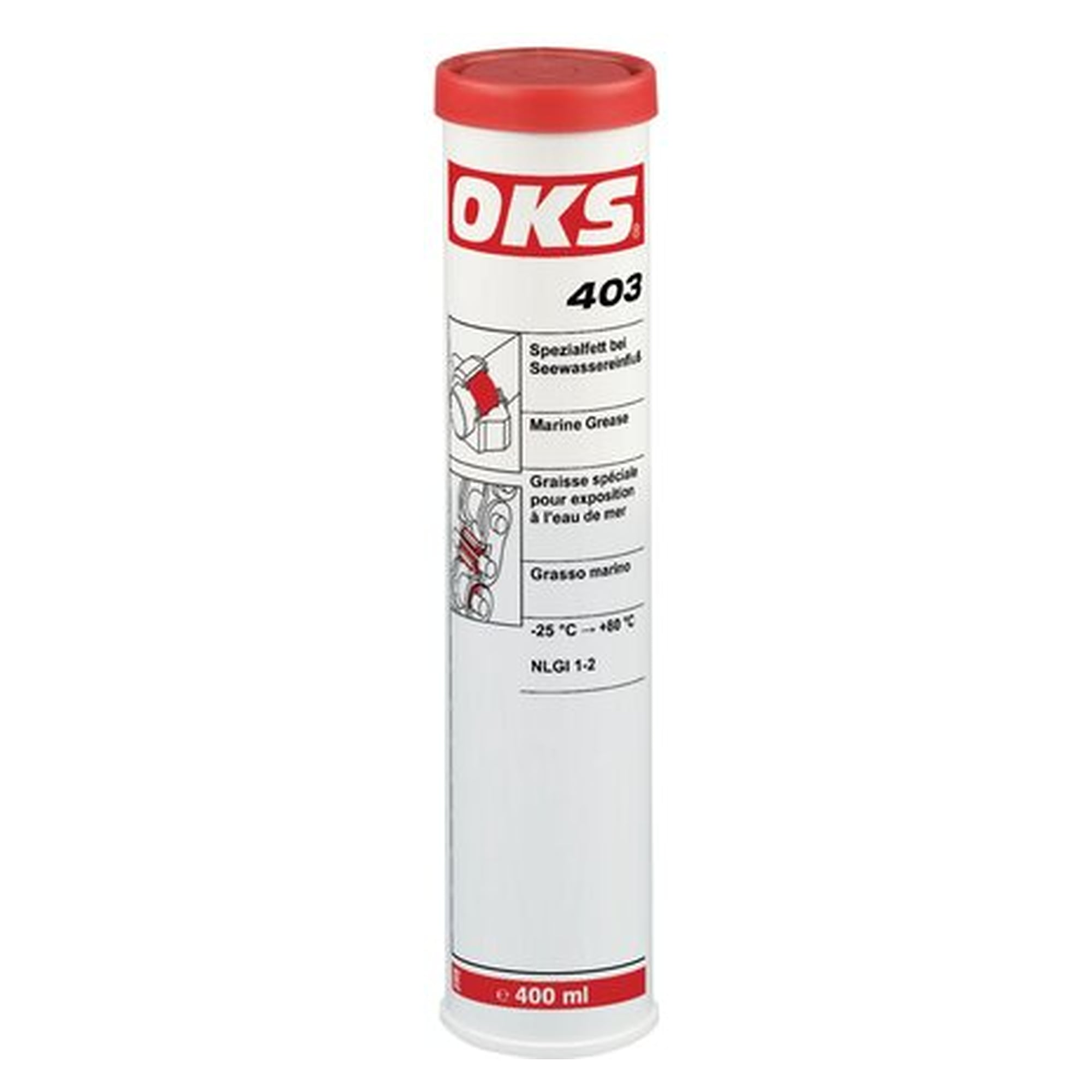 OKS 403 - Spezialfett bei Seewassereinfluss, 400 ml cartridge