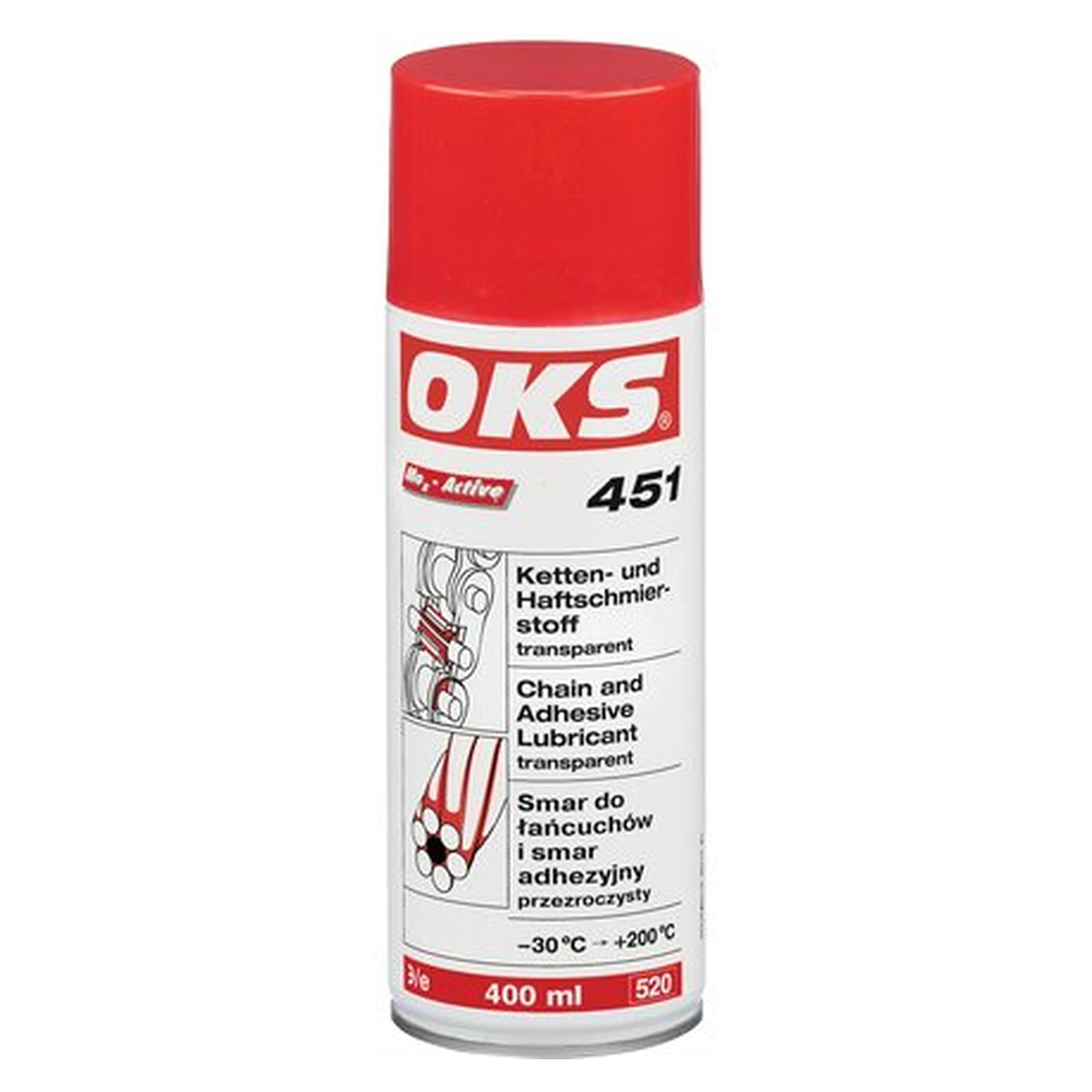 OKS 450/451 - Ketten- and adhesive lubricant, 400 ml spray can