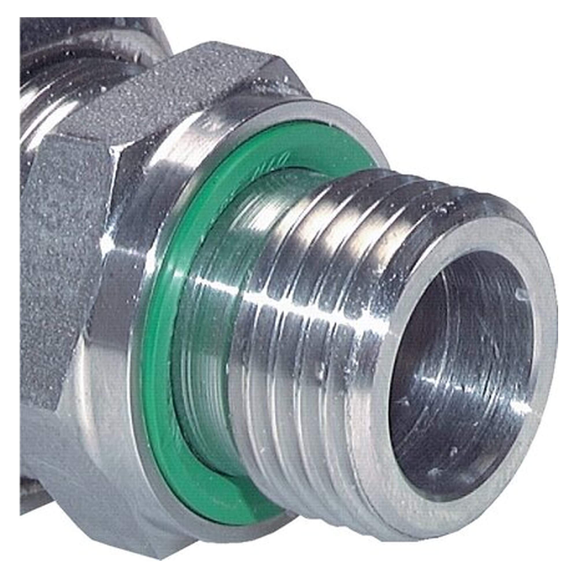 Straight stud coupling, M 22x1.5 - tube 8 L, zinc-plated steel, without nut and cutting ring