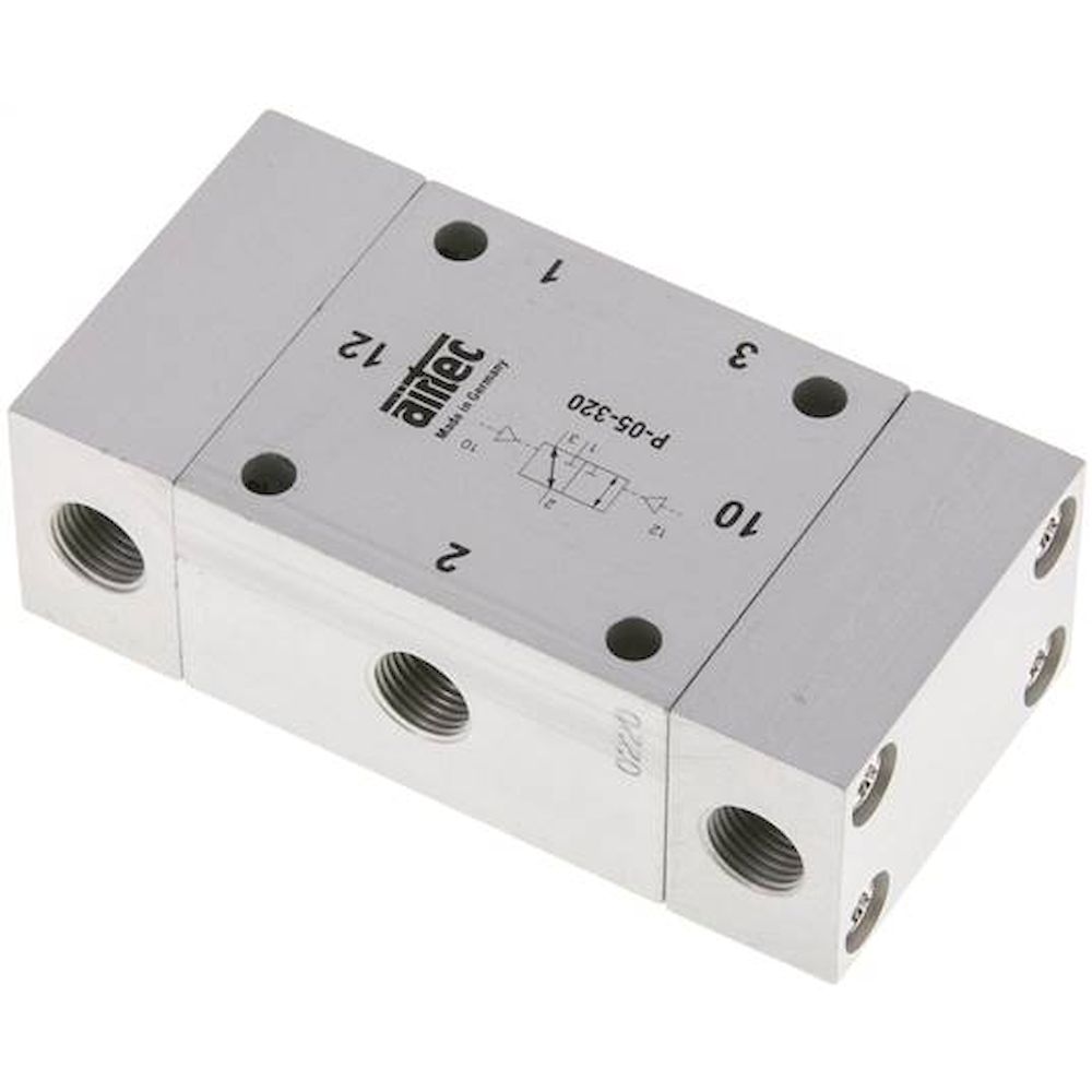 Airtec P-05-320-X. 3/2-way pneumatic pulse valve, G 1/8", / ATEX