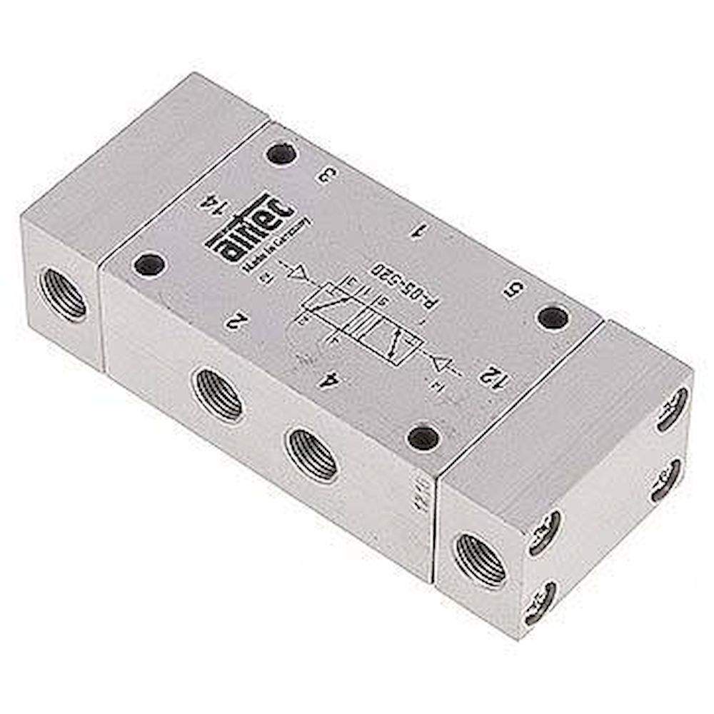 Airtec P-05-520-X. 5/2-way pneumatic pulse valve, G 1/8", ATEX