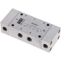 Airtec P-05-533. 5/3-way pneumatic valve, G 1/8", Centre position vented, Standard