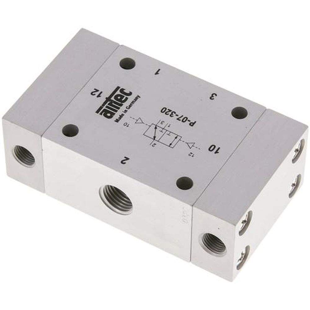 Airtec P-07-320. 3/2-way pneumatic pulse valve, G 1/4", / Standard