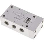 Airtec P 07 511-X. 5/2-Wege Pneumatikventil G 1/4", Feder, ATEX-Zulassung