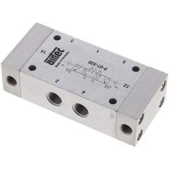 Airtec P 07 530-X. 5/3-Wege Pneumatikventil, G 1/4", Mittelstellung geschlossen, ATEX-Zulassung