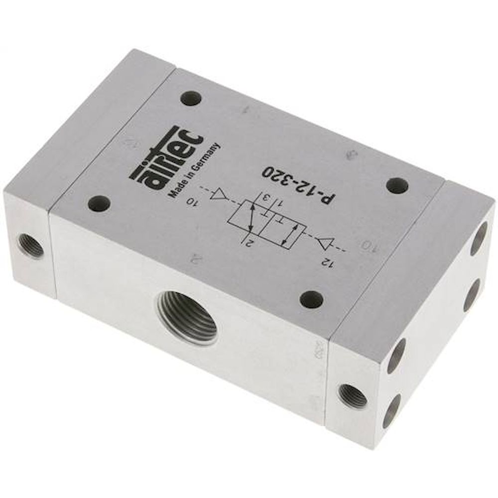 Airtec P-12-320. 3/2-way pneumatic pulse valve, G 1/2", / Standard
