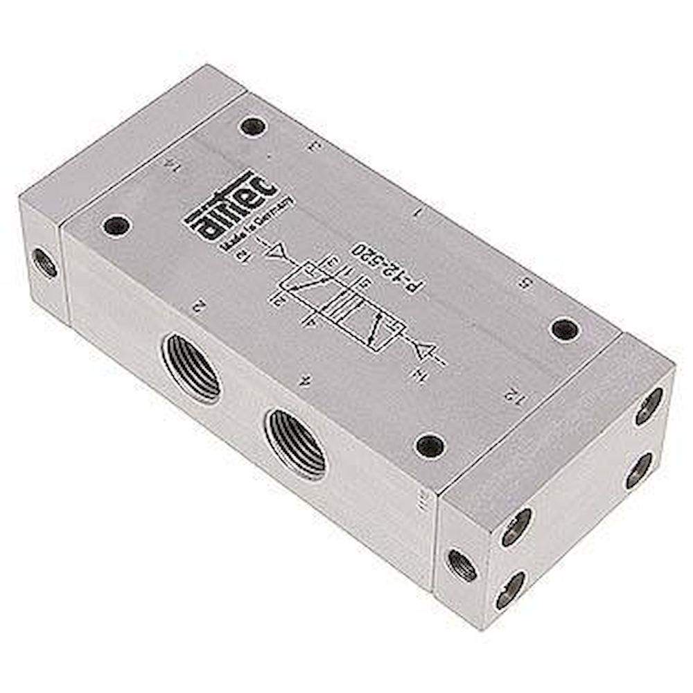 Airtec P-12-520. 5/2-way pneumatic pulse valve, G 1/2", Standard