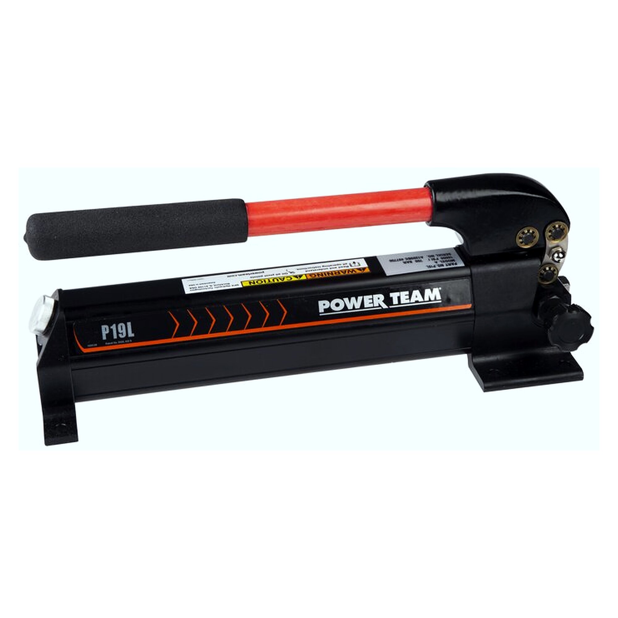 Hydraulic hand pump, 12/2.6 cm³/stroke, two-stage (time-saving)