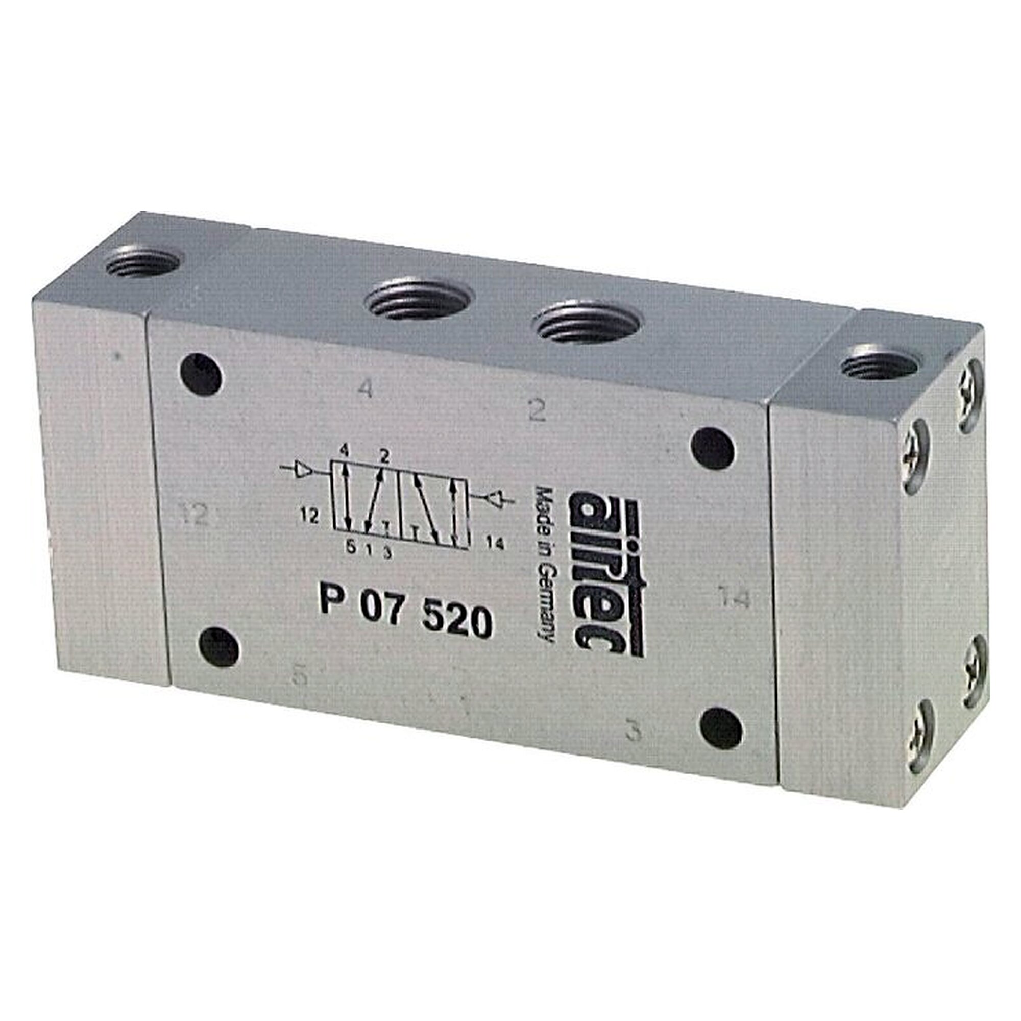 5/2-way pneumatic pulse valve, Standard, G 1/8", 750 l/min, nominal size 6 mm, 0 to 10 bar