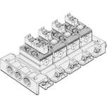 Aventics 0493842501 (COVER 581 MICROSOL ISO1 SS) Ventildeckel, mit oder ohne Vorsteuerventil