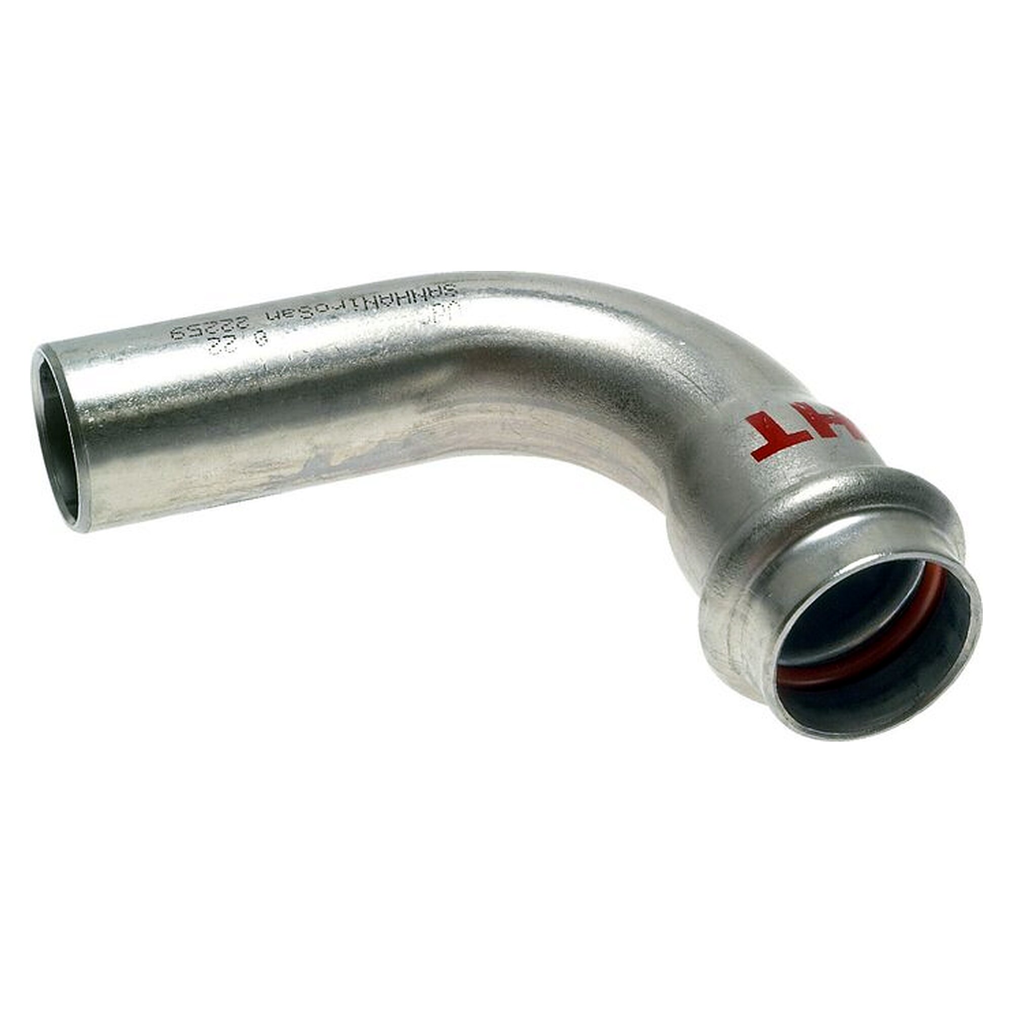 Pressfitting, Rohr 35 mm, Nippel 35 mm, Edelstahl, für Druckluft