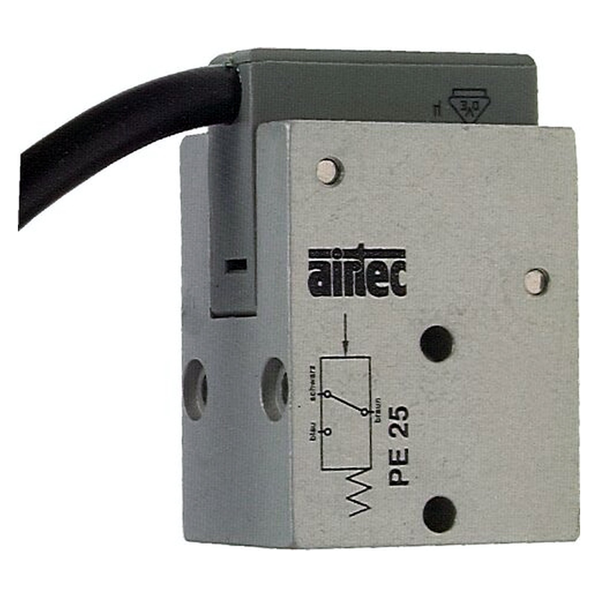Accessory for compressed air equipment, M 5, 0 - 12 bar, aluminium / plastic