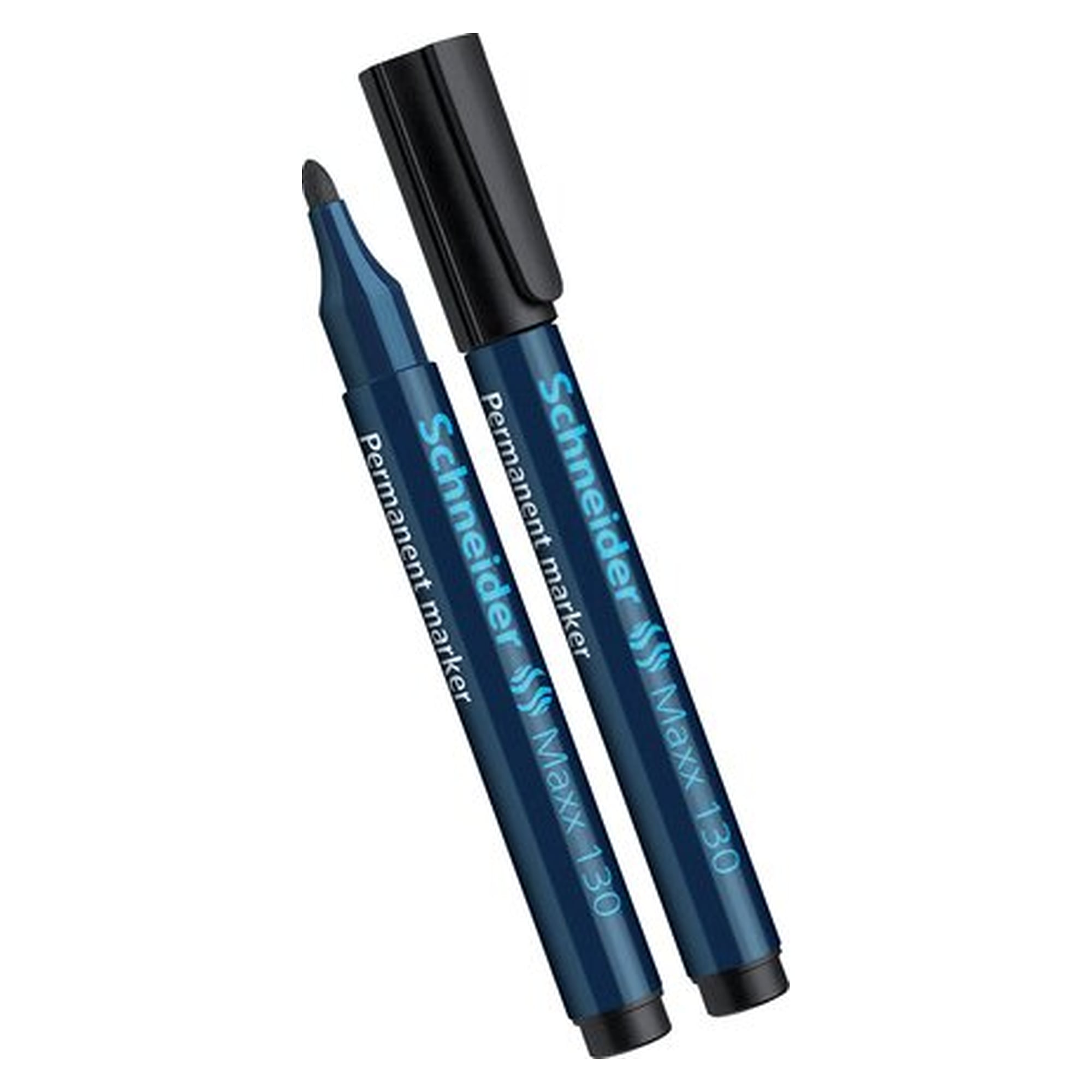 SCHNEIDER permanent marker round tip (1 - 3 mm), blue, text colour blue