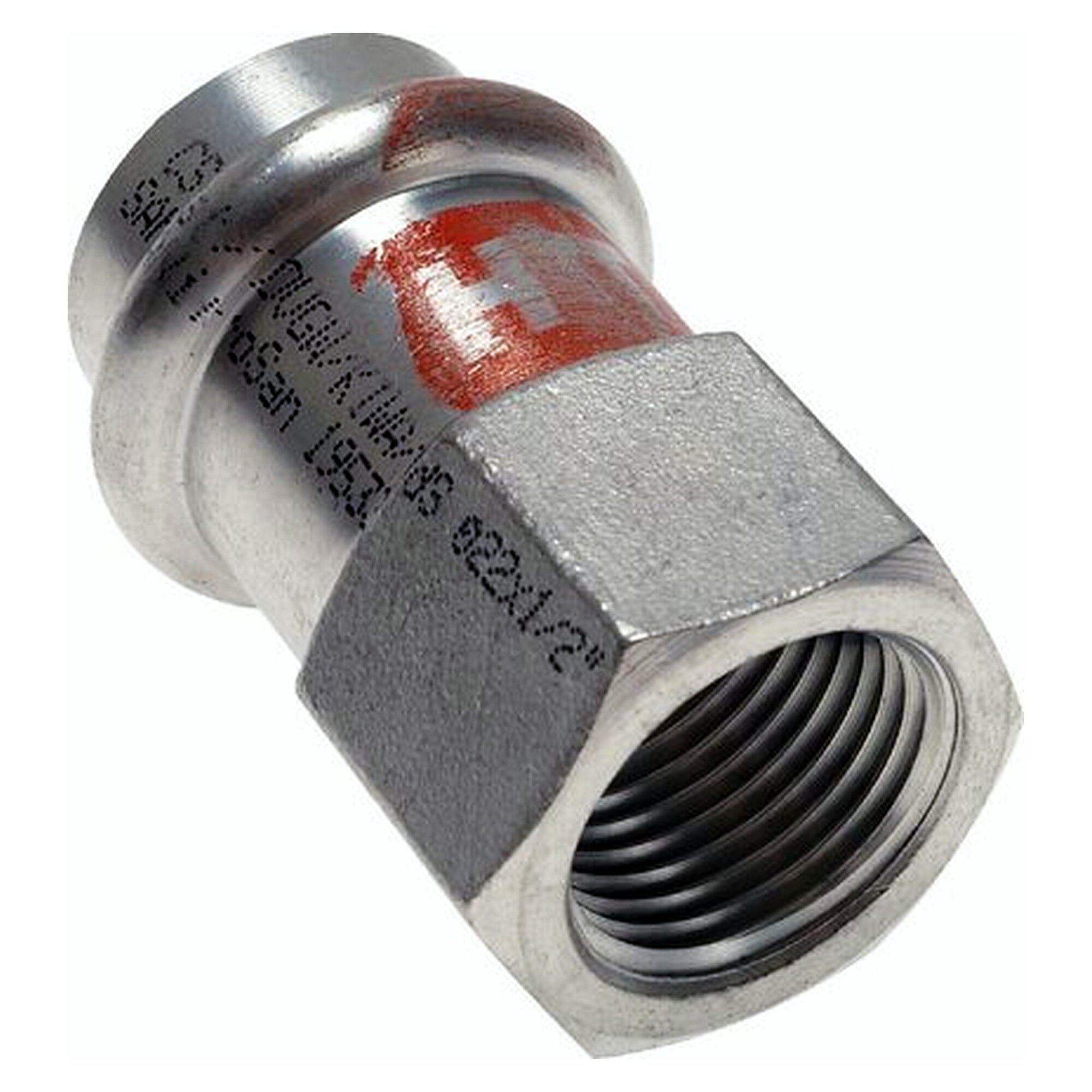 Pressfitting-Übergangsmuffe, Innengewinde Rp 1/2", Rohr 18 mm, 1.4404