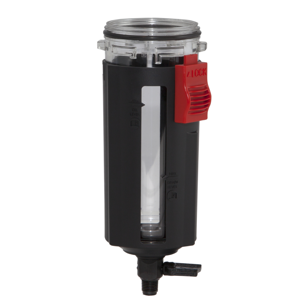 Filter bowl, manual drain, polymer with guard, Excelon Plus 84 size accessory - Norgren 840025-50KIT